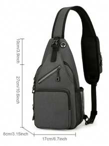 1pc High Quality Lightweight Crossbody Chest Bag For Men And Women, New Style Chest Bag Sports Leisure Multifunctional Simple Casual Business Student Men And Women Fashion Crossbody Bag, Large Capacity With Tablet Compartment, Adjustable Shoulder Strap And Zipper Closure, Sporty Design For Outdoor Travel, Work, Hiking - Multiple Colors (Floral, Solid), Durable Polyester Bag