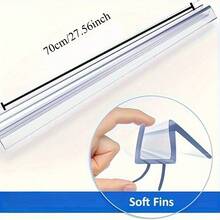 2 Packs 70cm/27.5" Shower Door Seal Strips For 4-12mm Thick Glass With Box, Extra Long, Easy Install, Stop Shower Leaks And Create A Water Barrier - 2Pcs 70cm Style2 - View 6