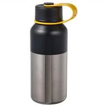 IKEA Taza térmica de estilo minimalista nórdico de 500 ml con revestimiento de acero inoxidable que retiene la temperatura caliente y fría, taza de viaje de alto valor de doble uso, diseño portátil a prueba de fugas - Negro - Ver 3