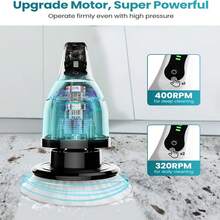 IAGREEA Electric Spin Scrubber, Cordless Cleaning Brush, Shower Cleaning Brush With 9 Or 6 Brush Heads 2H Power Dual Speed, Adjustable Extension Handle, 360 Cordless Cleaning Brush For Bathroom, Bathtub, Tiles, USB-C Charging Cable, Rotating Cleaning Brush, 2000mAH