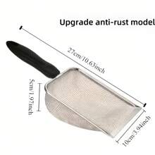 Stainless Steel Cat Litter Shovel Small Hole Bentonite Mineral Sand Rutin Chicken Shovel Filter Shovel Pet Supplies