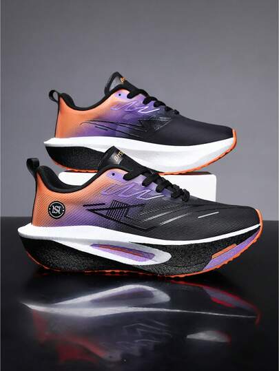 L.S.W.P Zapatillas de running para hombre, zapatos deportivos casuales ligeros - Material de malla, suela duradera antideslizante adecuada para correr, entrenamiento en el gimnasio - Diseño deportivo de moda | Forro de tela cómodo | Cordones unisex para primavera, verano y otoño