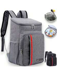 Thermal Backpack Cooler Capacity 23L Waterproof Portable Picnic Hot Cold Ref MM.Loja - Multicolor - View 11