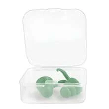 1 Pair Reusable Silicone Sleep Earplugs, Noise Reduction Earplugs For Sleeping, Painless For Work And Study, Ensure Peaceful Sleep, Suitable For Travel And Home Use