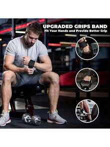 8-Pieces Barbell Mat Set, Barbell Shock Pad, Barbell Squat Mat Set, Strength Training Set, Includes Ankle Straps And Wrist Straps, Foam Barbell Mat Set, Nylon Pad For Non-Slip, Suitable For Squats, Lunges, And Hip Thrusts - Standard Weight Barbell Mats - Fitness Training Accessories For Men And Women - 黑色 - 查看 8