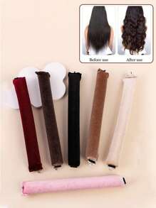 6/4/3pcs Hair Styling Tool Set, Heatless Curlers, Convenient Hair Roller Curling Tool, Elastic Hair Curler, Sleep Hair Styling Tool, Ladies Foam Curlers,Back To School,Travel Holiday Essentials,Hair Accessories For Women