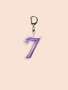 1pc Acrylic Keychain, V Layover Boy With L UV Seven A-Share, St Black Swan, K-Pop Number 7 Album Seven Bagcharm; Best Choice For Fans; Creative K-Pop Lover Campus Cartoon Christmas Gift - Multicolor - View 20