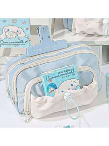 Bolsa Estudantil De Alta Capacidade Multifuncional Para Papelaria Nova Lápis Yoble.Loja - Preto - Visão 5