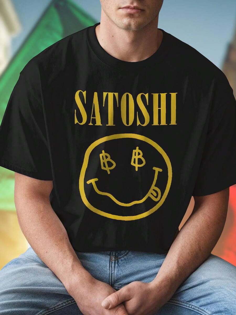 SATOSHI Maglietta Uomo TShirt Casual Moda Estiva Comoda Elegante Must Have per Giovani Streetwear Abbigliamento Sportivo Offerta Esclusiva Nuova Collezione Promo