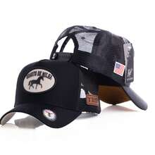 American Country Trucker Cap ORIGINAL Canvas No Limit Of The Loop Other Vintage Embroidered Fabric Country Cap All - THAM KHẢO 3 - Xem 2