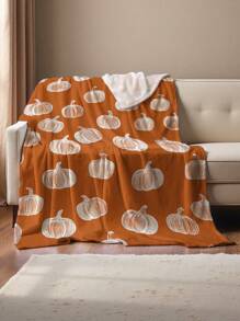 1 件 4 季法兰绒毯子、床上用品、南瓜图案厚实柔软舒适盖毯，适用于沙发、办公室午睡、房间装饰、旅行露营，适用于客厅、卧室、返校、节日礼物、万圣节装饰、秋季装饰、秋季装饰、房间装饰 - 彩色 - 查看 6