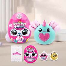 ZURU Rainbocorns Eggzania Baby Mania，可收藏的毛绒填充动物玩具，粘液，有趣、富有想象力和新奇的开箱动物毛绒玩具，惊喜蛋，适合具有想象游戏能力的女孩（1 包）