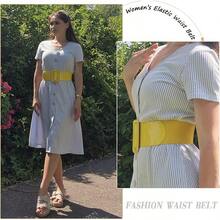 Women's Stretchy Belt 1950s 3 Inch Wide Elastic Belts - Màu vàng - Xem 4