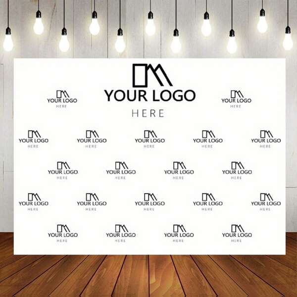 1pc Personalized Logo Design Custom Background Business Event Holiday Party Background Custom Banner Props Colorful Easy To Carry Vinyl Material