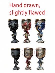 Stainless Steel Dragon Warrior Goblet - Perfect For Halloween And Christmas, Elegant Tabletop Decor, Reusable And Insulated, Ideal For Christmas, Thanksgiving - Multicolor - View 12