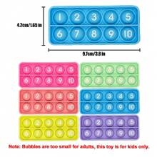 6 Peças Brinquedos de Bolha de Quadro Decimal, Manipulativo de Contagem para Ensino Fundamental, Brinquedo Educativo de Aprendizagem de Matemática, Presentes de Halloween, Natal e Aniversário para Crianças a Partir de 3 Anos