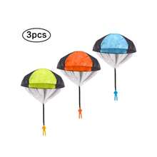 5件2025最新畅销儿童手抛降落伞玩具，士兵空投模型，户外投掷玩具，3-6-9-12岁男孩生日礼物，室内外，亲子互动玩具，派对礼物