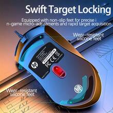 HP Chuột chơi game RGB rực rỡ M160, tay cầm chống trượt, công nghệ theo dõi độ chính xác cao, 50 triệu chuyển động nhỏ, cắm và chạy, không cần trình điều khiển, phát sáng đen - Ánh sáng đen - Xem 2