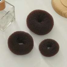 5 件甜甜圈发髻制作器，蓬松蓬松发髻造型工具，造型配件，花髻制作器，女士发型设计工具，可重复使用，发饰