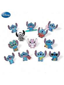 Disney 1pc Officially Licensed Stitch Series Enamel Pins Cute Cartoon Button Pins Decorative Badges For Clothes Bags Backpacks Hats Hair Ties Women's Funny Collectible Display Perfect Birthday Christmas Anime Gift - Multicolor - View 2