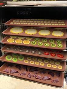 果冻卷盘硅胶，大号瑞士卷蛋糕垫柔性硅胶烤盘，14.17x11 英寸硅胶烤盘垫，不粘硅胶烤盘（棕色） - 彩色 - 查看 7