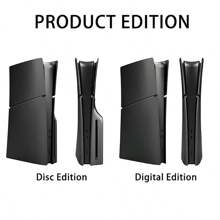 1Set ABS Protective Case For PS 5 Slim Disc & Digital Edition - Sleek Modern Aesthetic Anti-Scratch Cover With Separate Faceplate, Durable High-Quality ABS Plastic Design, Compatible With PS 5 Slim Console, Scratchresistant Shield, Minimalist Style, Longlasting Shield, Gaming Gear, Gaming Enthusiasts, Scratch Prevention, Stylish Shield, Sturdy Construction, Console Owners - Multicolor - View 3