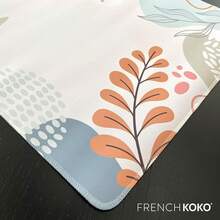 French KOKO Desk, Large Desk Pad Large Mouse Pad Cute Desk Accessories Home Office Essentials XL Desk Desk Pad Keyboard Mouse Desk Pads On Top Of Desks Computer Pink Floral Women Girls - 超可愛 - 查看 4