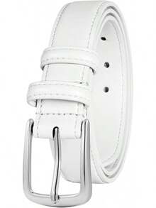 Multicolored Leather Waist Belt With Pin Buckle For Jeans - màu xanh lá - Xem 4