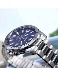 Casio Men's Quartz Stainless Steel Three-Hand Watch Casual Business Waterproof Watch Stainless Steel Case/Scratch-Resistant Glass Mirror MTP-VD01D-1B/MTP-VD01D-2B