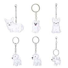 Colgante de almacenamiento de pelo de perro, recuerdos portátiles, llavero creativo con forma de perro, contenedor transparente para almacenamiento de pelo, cápsula de almacenamiento de pelo, diseño hecho a mano, accesorios DIY