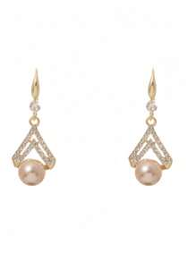 A Champagne Pearl Earring With A Minimalist And Niche Design, A New High-End Earring
