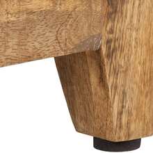 vidaXL Bedside Cabinet Brown Solid Mango Wood Bedside Cabinet Rectangular Rustic Durable Wooden Bedside Cabinet Nightstand Rustic Bedside Table Mango Wood Furniture - Brown - View 8