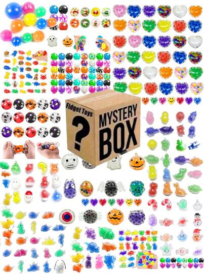 2025 New - 5/13/20pcs Mystery Halloween Water Bead Animal Squeeze Blind Bags, Random Surprise Opening, Mystery Squishy Toys, Random Hidden Styles, Stress Relief Fidget Balls, Christmas/Halloween Gifts - Perfect Gifts