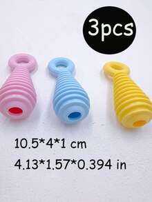 3 件宠物用品，狗玩具，TPR 材质，安全易清洁，狗磨牙玩具，耐嚼狗布玩具，小型犬牙齿清洁玩具狗配件 - 彩色 - 查看 12