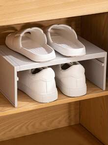 1/2件可扩展鞋架，衣柜整理架，卧室鞋架，浴室鞋柜，厨房调味品架，可调节储物架