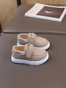 1 双童鞋，新款春秋男童运动鞋女童休闲运动鞋，软底幼儿鞋 - 卡其色 - 查看 6