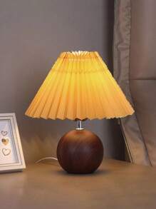 1 قطعة مصباح طاولة مطوي، مصباح سرير حديث مع ظل مصباح قهوة، إضاءة LED دافئة، مناسب لغرفة النوم والصالة ومكتب المنزل، ديكور الغرفة، ديكور المنزل