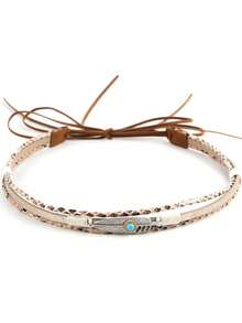 1pc Unisex Western Cowboy Hat, Hand Woven Feather Hat Chain, Suitable For Outdoor Riding, Hiking, Driving, Party, Cowboy Style Accessories. - Feather Jewel Top Hat - View 14