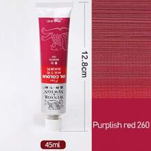 1 件温莎牛顿 45 毫升单管油画颜料，适合初学者绘画单管油画颜料。油画套装、水彩套装、丙烯套装、初学者级颜料 12/18/24/36 色 10ML 绘画套装。（新旧包装随机） - 均碼 - 查看 35