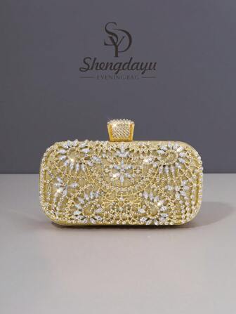 حقيبة مساء مرصعة بالماس من شينغدايو، حقيبة يد نسائية أنيقة. محفظة فاخرة عالية الجودة، مناسبة للحفلات والزفاف والسهرات، هدايا للسيدات، النوادي الليلية، تناسب الملابس الرسمية، حقيبة مستحضرات التجميل
