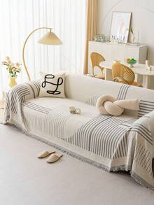 1 tấm bọc ghế sofa cao cấp dày dặn họa tiết bông tuyết, bảo vệ thời trang cho ghế sofa của bạn - Phù hợp với ghế đơn, ghế đôi, ghế 3 chỗ và ghế 4 chỗ - Có thể giặt máy hoặc giặt tay - Không in họa tiết - 100% Polyester - Xám - Xem 2