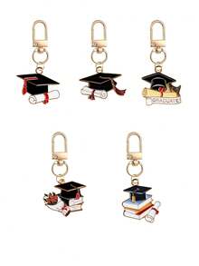 20 piezas Gorro de graduación clásico retro de material de aleación con cierre de langosta/llavero, adecuado como regalo de graduación de julio, regreso a la escuela, fiesta de graduación, decoración de bolso, llavero de teléfono/coche, regalo del Día del Maestro de septiembre, regalo para amigos, estudiantes, maestros y compañeros de clase