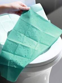 1/10/20pcs Disposable Toilet Seat Cover Pad, 10pcs/Pack, Individually Packaged Paper Material Portable Sanitary & Waterproof Toilet Mat With Extended Coverage, Suitable For Hotels, Public Places, Travel, Leisure Clubs, And Home Use Bathroom Decoration Fall Decoration