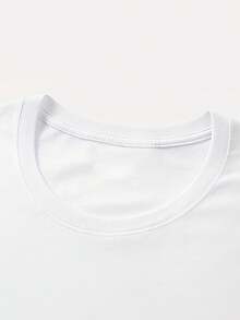 Horse Print Short-Sleeve Round Neck T-Shirt Unisex Short Sleeve Graphic Tee Casual Crewneck T-Shirt - Black - View 10