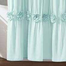 Lush Decor Darla Shower Curtain Blush 72X72 Halloween-Fall Decor-Room Decor - 藍色 - 查看 5