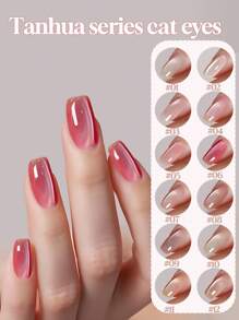 10ml Summer Autumn Nails Halloween Nails Ice Transparent White Brown Pink Glass Bead Cat's Eye Gel Nail Polish Hot Selling Whitening Popular Gel For Nail Salon Nail Art Nail Supplies