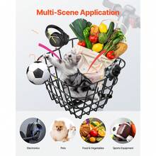 Front Bike Basket, Electric Scooter Basket With Fixed Bracket - Max Bearing 20 Lbs, Construct From Solid Steel, Kids Bike Basket/Adult Bicycle Basket/Knee Electric Scooter Accessories - 9.7*8.5*7.1 In - View 4