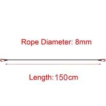 LOTANK 30cm-210cm Heavy Duty Elastic Rope Tie Down Strap, Kayaking Cycling Luggage Packing Rope, Outdoor Camping Accessory - Black - View 10