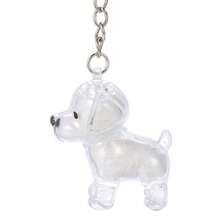 Colgante de almacenamiento de pelo de perro, recuerdos portátiles, llavero creativo con forma de perro, contenedor transparente para almacenamiento de pelo, cápsula de almacenamiento de pelo, diseño hecho a mano, accesorios DIY