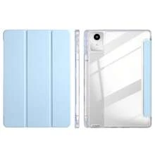 Funda plegable de 3 paneles para tableta, hecha de material acrílico de alta transparencia con ranura para bolígrafo, compatible con Xiaoxin Tab11 (2024) / Compatible con Red SE 11 pulgadas / Compatible con Red Pad Pro / iPad Air 5 / iPad generación 10 / iPad generación 11 Funda protectora / Funda protectora para tableta Xiaoxin Pad 11 2025 con soporte multifuncional - Triple transparencia - Ver 10